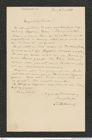 Nachlass Franz Steindachner, Brief von Berthold Hatschek an Franz Steindachner (10.06.1881), Inv.Nr. 204.02, Seite 1